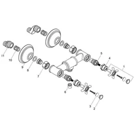 Hansgrohe Montreux Zweihandwannenmischer Edelstahl