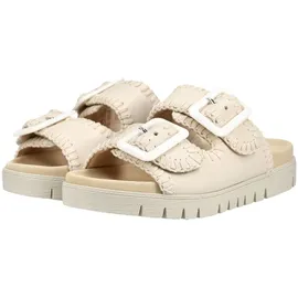 Gabor Pantolette GABOR, "Gabor Pantoletten Leder, Damen, Gr. 41, creme, Leder, Schuhe Pantolette,