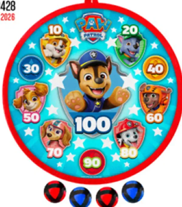 Darts balls target game 28cm PAW PATROL