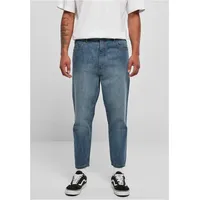 URBAN CLASSICS Cropped Tapered Jeans Blau 34