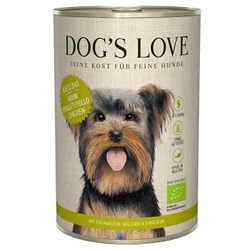 DOG'S LOVE BIO 6x400g Huhn mit Buchweizen & Sellerie