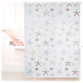 Relaxdays Duschrollo Ocean 160 x 240 cm blau