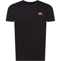 Alpha Industries T-Shirt » schwarz-orange, - M