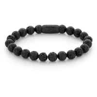 Rebel & Rose Herren-Armband Black Moon 8 mm 21