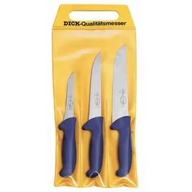 Friedr. Dick Dick Ergo Grip Messer-Set 3-tlg. Blau/Silber