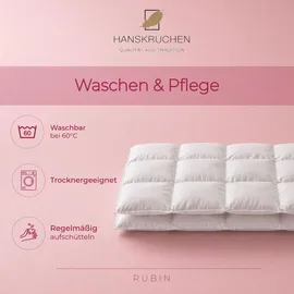 HANSKRUCHEN GmbH Hanskruchen, Rubin (Daune, 155 x 200 cm)