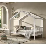 Home Affaire Hausbett, (Made in Europe), mit LF 90x200 cm, wahlweise mit o. ohne Bettschublade, Buche weiß Weiß + Weiß + weiß) , 93966150-0 ohne Bettschublade,