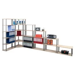 SZ Metall Bücherregal buche, ahorn 68,5 x 30,0 x 176,0 cm