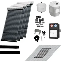 WOLF-Garten WOLF Solaranlage mit 4 Stk. CRK Kollektoren, SM2-2 Regelung und Zubehör zur solaren Nachrüstung - 2484854F49