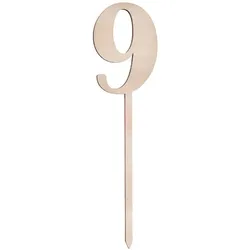 Sallys Cake Topper Zahlen - aus echtem Holz