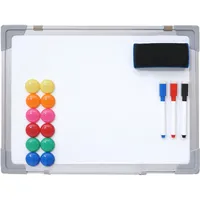 Mendler Whiteboard HWC-C84, Magnettafel Memoboard Pinnwand, inkl. Zubehör -