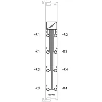 WAGO 753-460 4-Kanal-Analogeingang, Für Widerstandssensoren Pt100-/RTD 753460