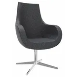 FM Helmets fm Sessel Pirum anthrazit chrom Stoff