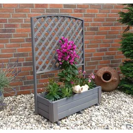 Promadino Blumenkasten Flora 91 x 41 x 130 cm grau