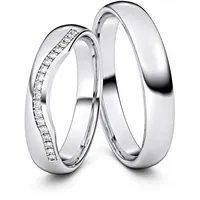 Trauringe Kirchhain 750er Weiflgold - 8057