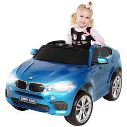 Elektroauto BMW X6M SUV Kinderauto Elektrofahrzeug Kinder Elektro Auto Spielzeug (Schwarz)