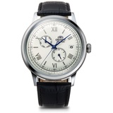 Orient Bambino RN-AK0701S Mechanische Automatik Herren Armband Weiß Leder Band