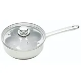 KitchenCraft Pochierpfanne, Eierpochierer, Eierpochierpfanne aus Kohlenstoffstahl, Eierpochierpfanne für 4 Eier, Antihaft- und induktionssicher, 20,5cm (11''), Silber