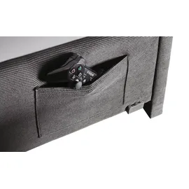 Meise Möbel Polsterbett Cool 140 x 200 cm anthrazit ohne Lattenrost