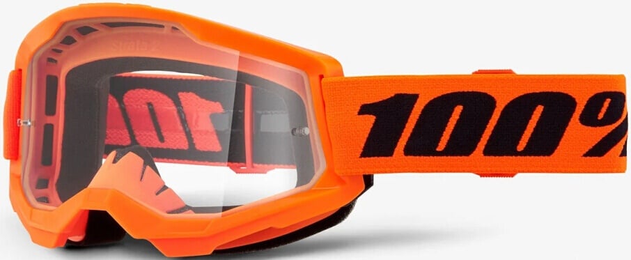 100% Strata 2 Essential Motorcross bril, zwart-oranje Voorman