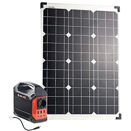 Revolt Powerbank Generator: Fensterbank-Solarkraftwerk: Powerstation mit 60-W-Modul, 155 Wh, 230 V (Solargenerator und Powerbank,