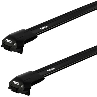 Thule Dachträger Thule mit SquareBar Volkswagen Caddy (Mk III) 5-T Van Dachreling 04-15