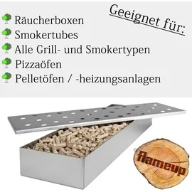 FLAMEUP Pellets 15 kg Holz Buche grau