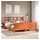 vidaXL Massivholzbett 180 x 200 cm Wachsbraun
