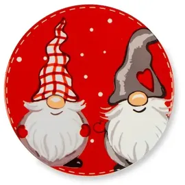 Excelsa Set mit 6 Untersetzern, Keramik, Unterseite aus Kork, Durchmesser 10,5 cm, multifunktional