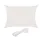 Relaxdays Rechteckiges Sonnensegel HDPE Weiß