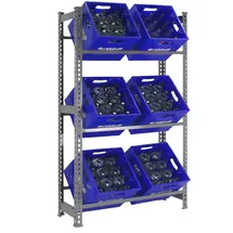 Simonrack Getränkekistenregal 180 x 80 x 30 cm Grau