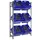 Simonrack Getränkekistenregal 180 x 80 x 30 cm Grau