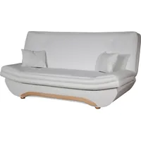Fun Möbel Schlafsofa Schlafsofa GIANA Kunstleder, 1 Teile, Mit Schlaffunktion weiß