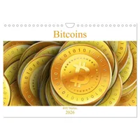 Calvendo Bitcoins (Wandkalender 2026 DIN A4 quer), CALVENDO Monatskalender: