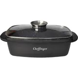 Cheffinger Auflaufform mit Deckel - 32 cm, Auflaufform, Transparent