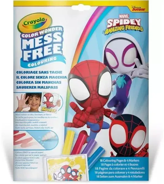 Crayola: Color Wonder Spider-Man Sauberer Malblock im Mappe
