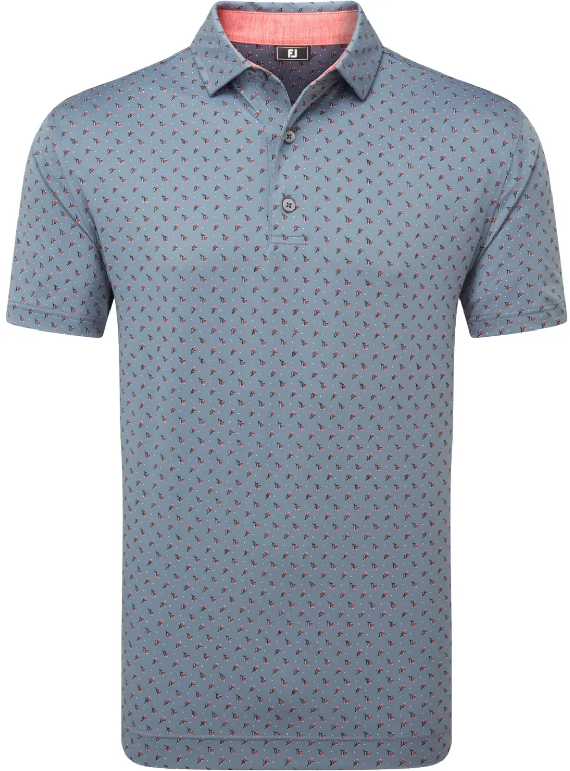 FootJoy Polo Flower Bud Foulard Lisle, blau