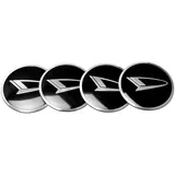 SUDORF 4 Stück Nabendeckel Aufkleber für Daihatsu 56 mm Auto Zubehör Radnabenkappen,B