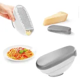 Gravidus Universalreibe mit Behälter & Deckel Käsereibe Handreibe Käsehobel 3 in 1 Reibe