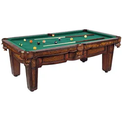 1a-sports Billardtisch Wellington, 9 ft groß, 254 x 127 cm, neu mit Schieferplatte