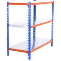 Simonrack Metallregal Blau Orange Galvanisiert Robust