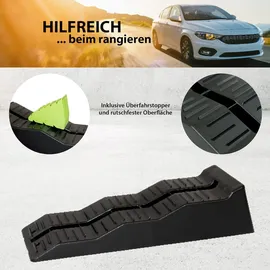 Trutzholm 2 x Auffahrkeil mit extra Blocker 5T 56 x 20 x 13 cm Kunststoff Stufenkeil 3 Stufen Ausgleichskeil