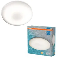 Osram lighting Osram Orbis Sensor-Deckenleuchte Wandleuchte 300mm, spritzwassergeschützte Anbauleuchte in Weiß aus Aluminium, IP44-Schutz, für Bad, Gänge und Flure