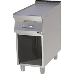 A&S polarny Gastro Arbeitsplatte Arbeitstisch 400x900x900mm Standgerät mit Unterbau Edelstahl