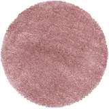 KADIMA DESIGN Shaggy Uni Style Rosa Ø 120 cm