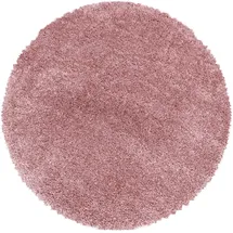 KADIMA DESIGN Shaggy Uni Style Rosa Ø 120 cm
