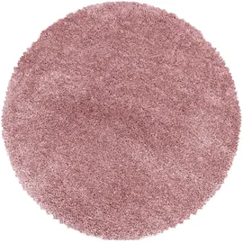 KADIMA DESIGN Shaggy Uni Style Rosa Ø 120 cm