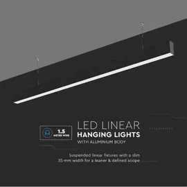 V-Tac Slim Linear Lights 1 119 cm schwarz