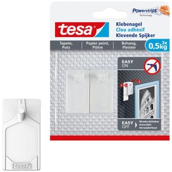 tesa Powerstripes Klebenägel 2.4 cm  x 4.5 cm weiß