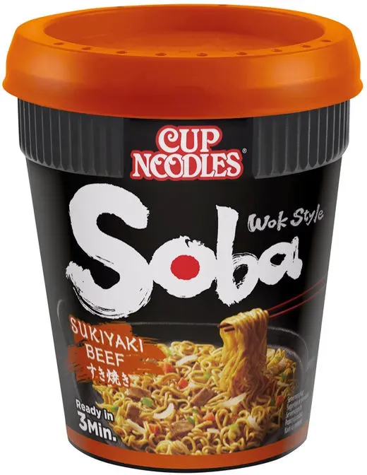 Cup Noodles Instantnudeln Soba Sukiyaki Beef